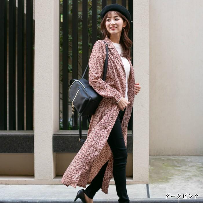 シャツワンピース 花柄ロングガウンシャツワンピース レディース シャツワンピース 花柄ロングガウンシャツワンピース レディース