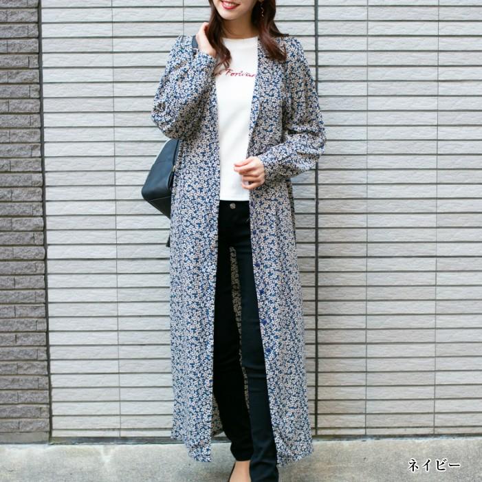 シャツワンピース 花柄ロングガウンシャツワンピース レディース シャツワンピース 花柄ロングガウンシャツワンピース レディース