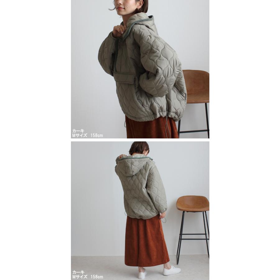 ジャケット ハーフジップキルティングジャケットプルオーバー  