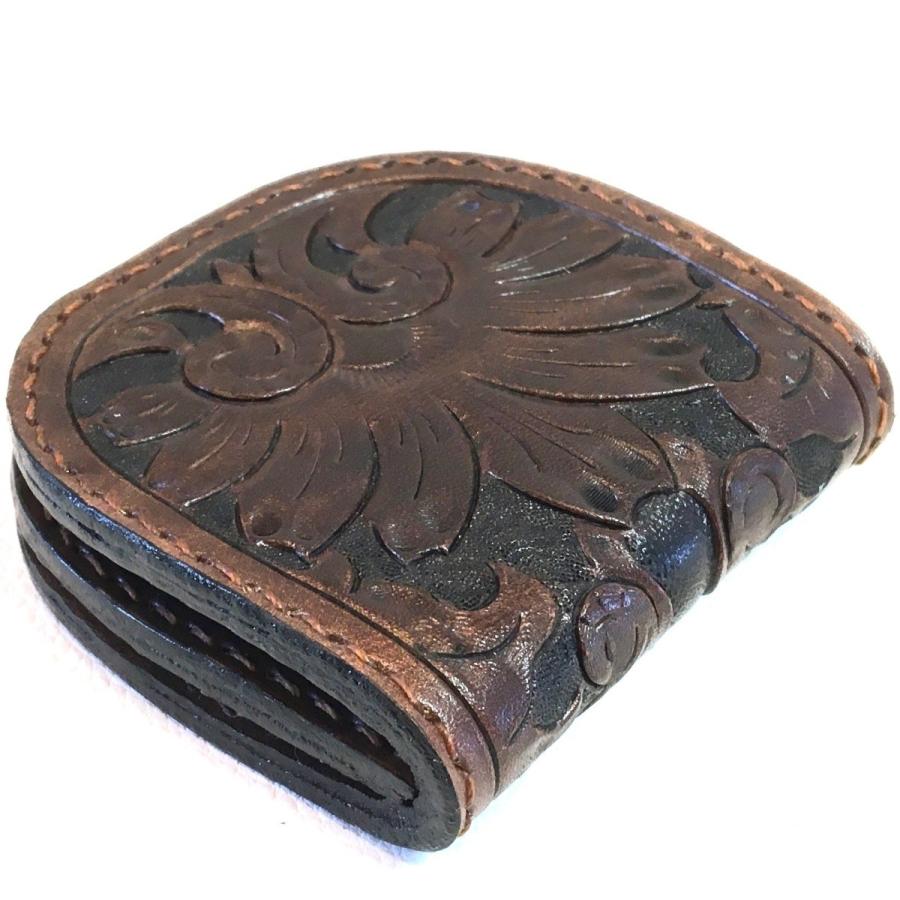 本革製コインケース（カービング、焦茶色） |  | 02