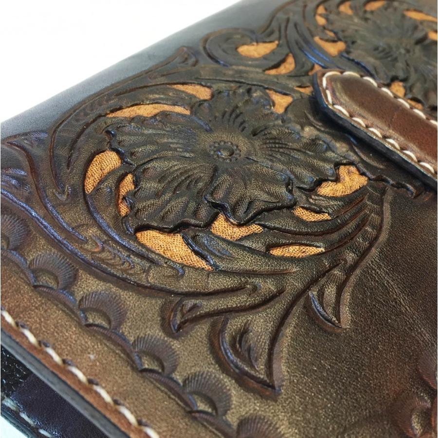 本革製システム手帳（カービング／焦茶） : WIZARD LEATHER - 通販