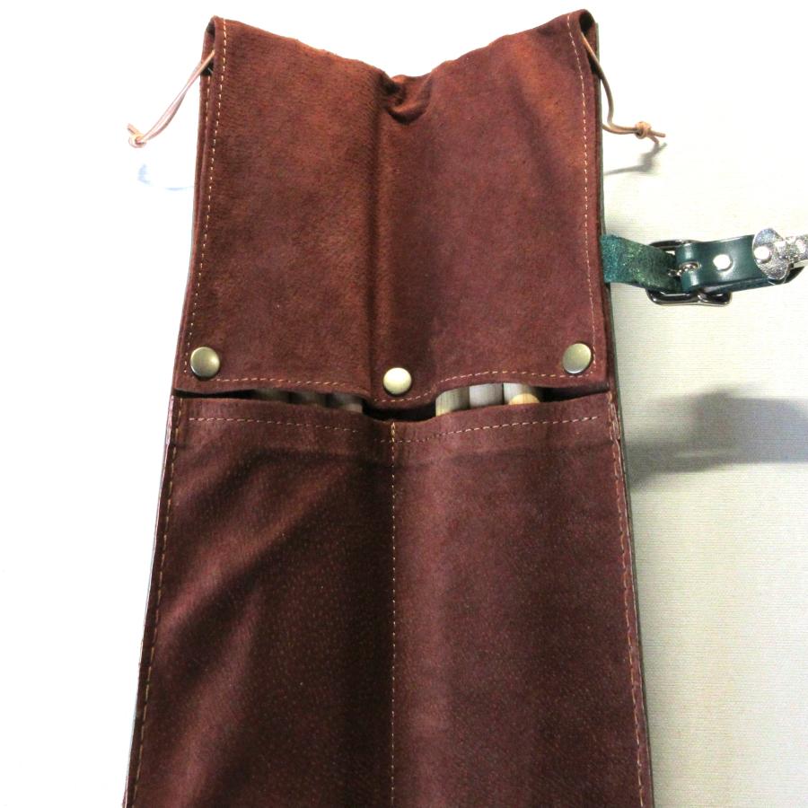 本革製スティック・ケース（ブリティッシュ・グリーン） : WIZARD