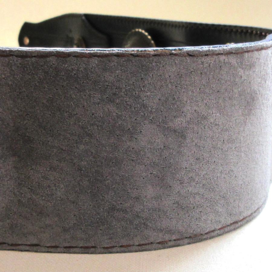 本革製ギター・ストラップ（ネイビー／コンチョ） : WIZARD LEATHER