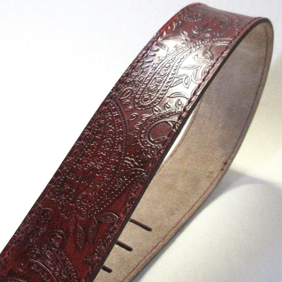 本革製ギター・ストラップ（ターコイズ／ペイズリー） |  | 04