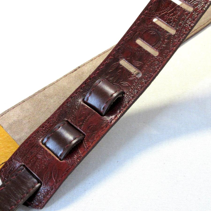 本革製ギター・ストラップ（ターコイズ／ペイズリー） |  | 05