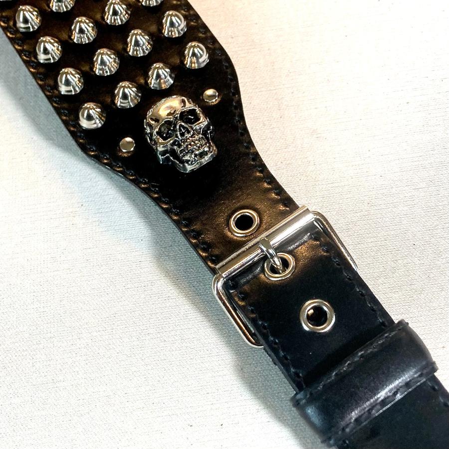本革製ストラップ（スタッズ／ブラックレザー） |  | 02