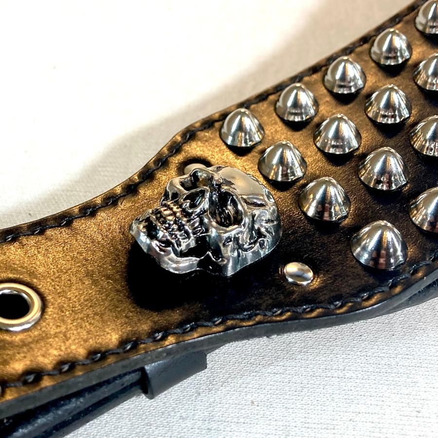 本革製ストラップ（スタッズ／ブラックレザー） |  | 09