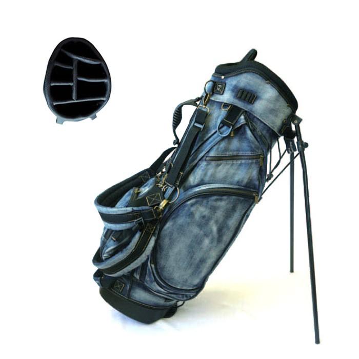 19golf 19ゴルフ デニム スタンド キャデイバッグ(色落ち加工 19golf 19ゴルフ デニム スタンド キャデイバッグ(色落ち加工