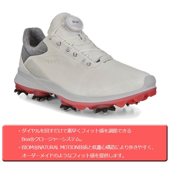 エコー ECCO 102413-01007 BIOM G3 WHITE レディース ゴルフシューズ 