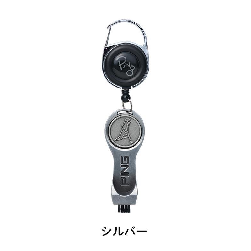 ピン ゴルフ PING AC-U227 BRUSH MARKER 36222-01 リール仕様 ブラシ マーカー|ゴルフショップ ウィザード|01