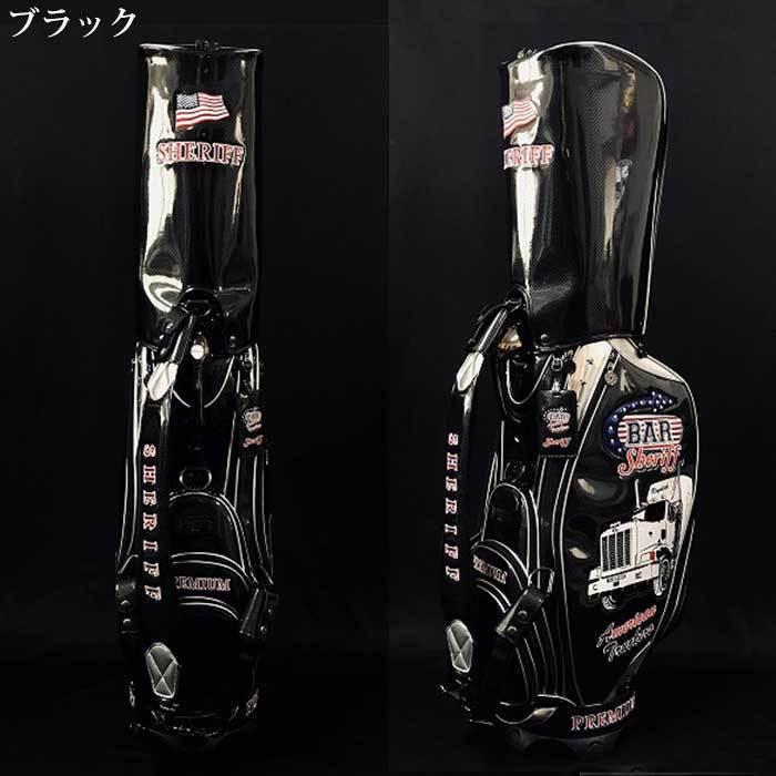 超お得 訳あり SHERIFF シェリフゴルフ プレミアムキャディバッグ RD② SHERIFF シェリフ ゴルフ SP-007 プレミアムシリーズ キャディ