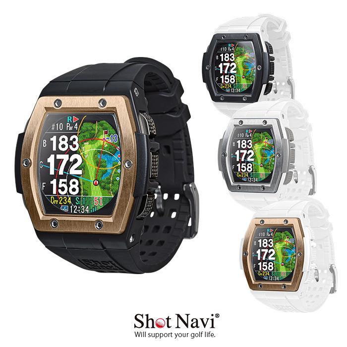 新しいスタイル ショットナビ 腕時計型GPSゴルフナビ Shot Navi Crest クレスト シルバー ショットナビ クレスト GOLF GPS Watch