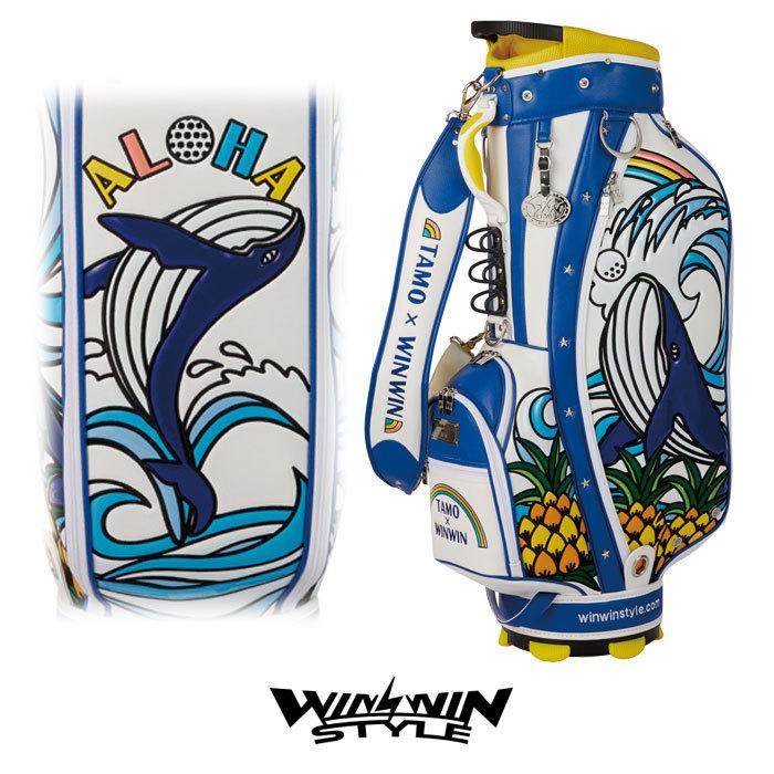 ショッピングクリアランス ウィンウィンスタイル Winwin Cb 665 アロハ ホエール キャディバッグ 9インチ Aloha Whale 取扱う販売店 Southhighband Org