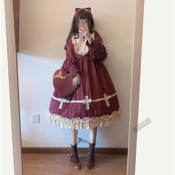 現金特価 トップスlolita系 ワンピース ロリータレディース長袖ロリータファッション 変装 トップスゴスロリ萌え メーカー包装済 Www Simon Page Com