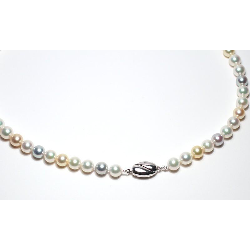 EC5774] 7.5～8.0 mm アコヤ真珠ネックレスナチュラルカラー