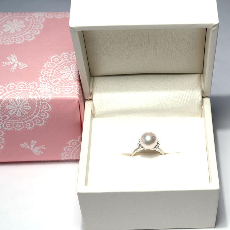 PTあこや真珠リング　11.1㍉ Supple あこや真珠 リング8.5-9.0mm K10YG ツヤケシ | あこや