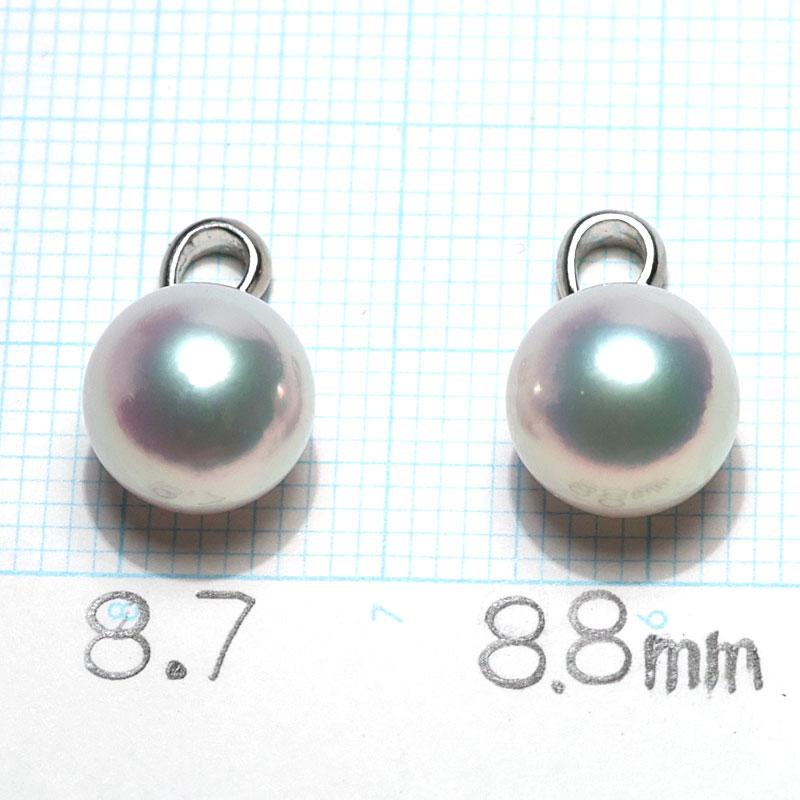 pt900真珠ペンダント ペンダント Pt900パールペンダント アコヤ真珠直径約8.7mm or 8.8mm