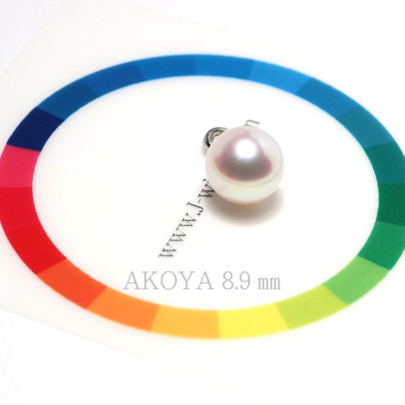 ペンダント Pt900パールペンダント アコヤ真珠直径約8.7mm or 8.8mm