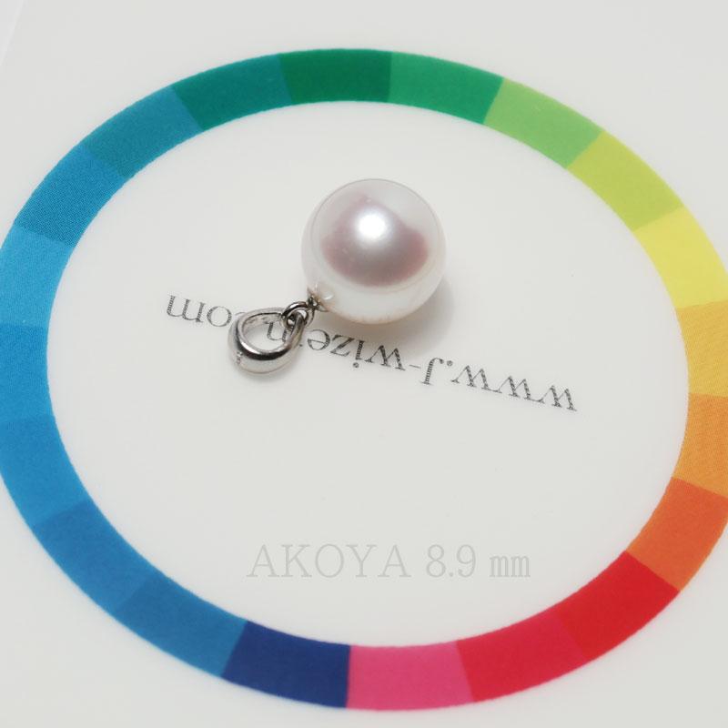 ペンダント Pt900パールペンダント アコヤ真珠直径約8.7mm or 8.8mm