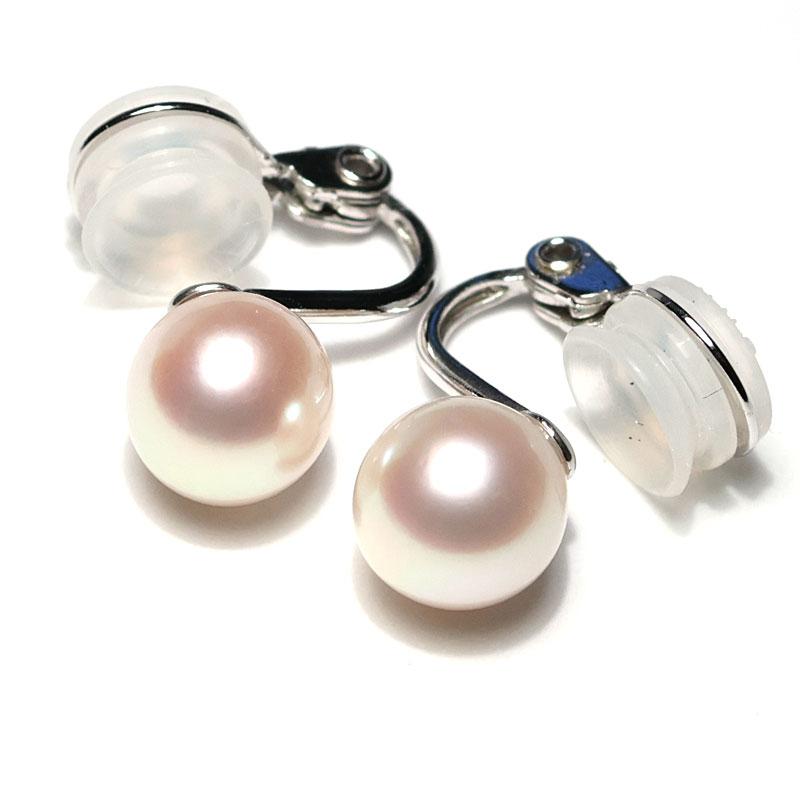 イヤリング パールイヤリング あこや真珠直径8.6mm 微調整可SILVER痛くないイヤリング 白系色 定番イヤリング ケース入りギフト包装 |  | 02