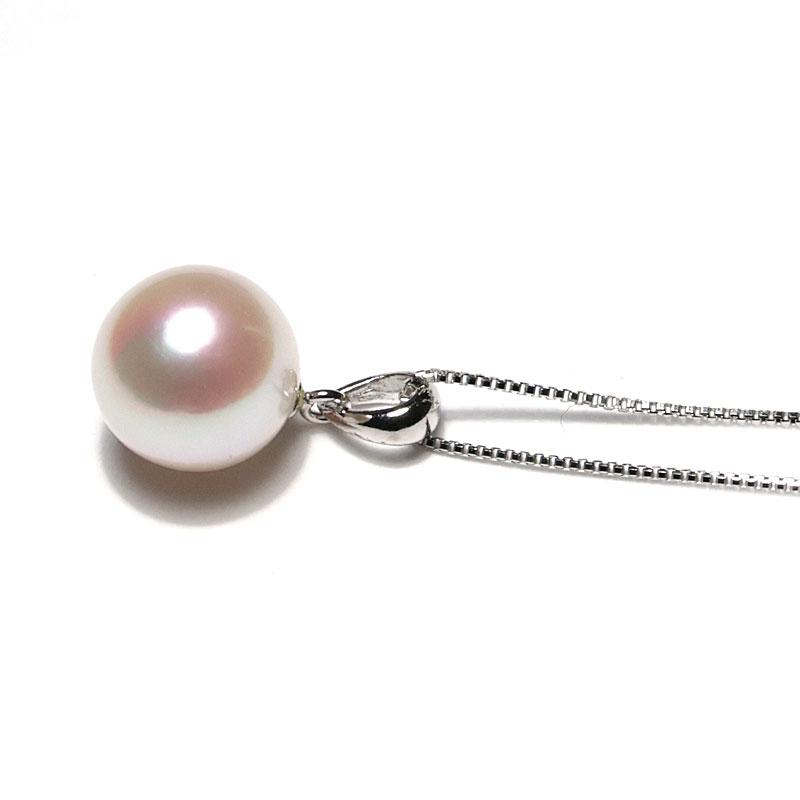 あこや バロックパール ブルーカラー ネックレス 珠の大きさ8.4～8.8mm