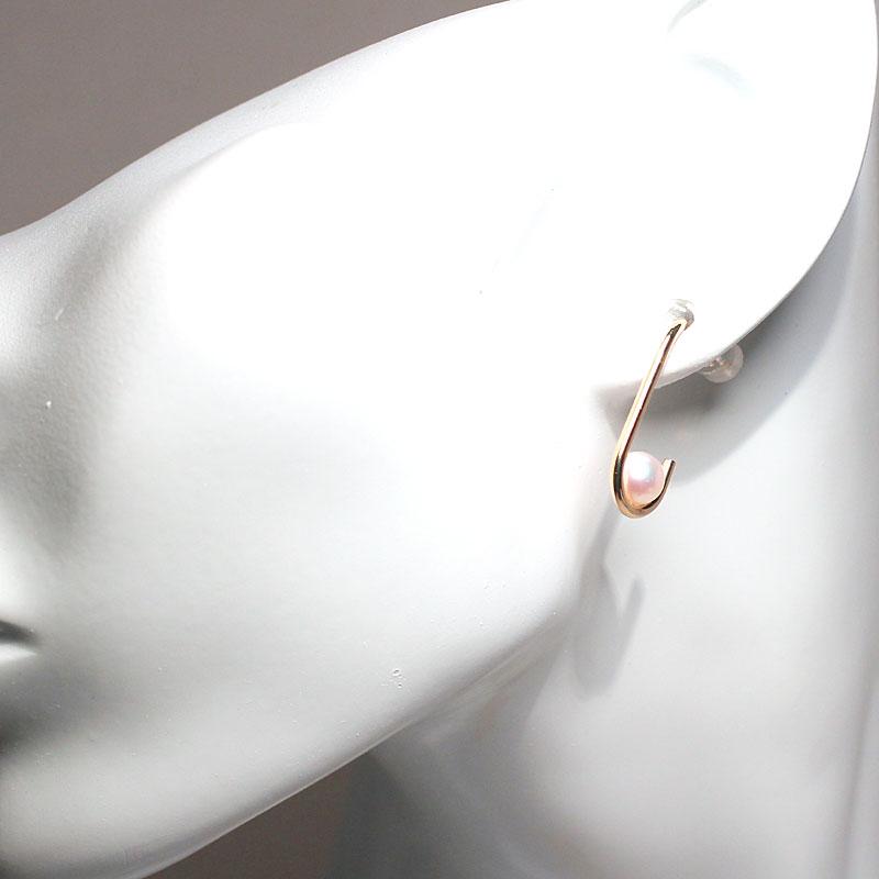 ピアス K18金イエローゴールド あこや真珠5.8mm U字形デザインピアス 真珠は月のしずく/人魚の涙とも 6月の誕生石 ケース入りギフト包装 |  | 04