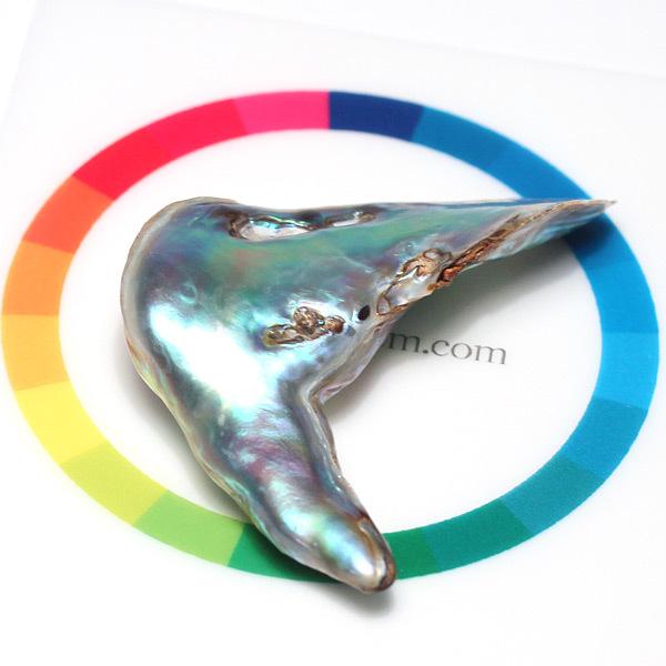 アバロンパール アワビ天然真珠ルース 28.81ctルース40mm×3.5mm×8mm