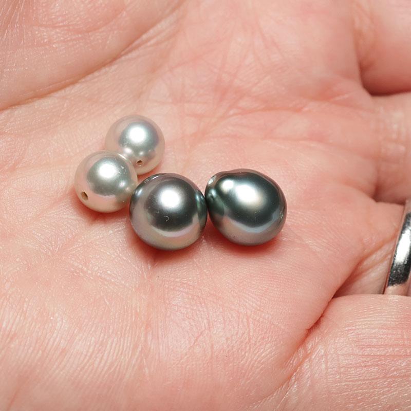 パール　ルース　南洋真珠　黒蝶ケシ　６mm グレー系 パール ルース 南洋真珠 黒蝶ケシ 6mm グレー系 パール ルース