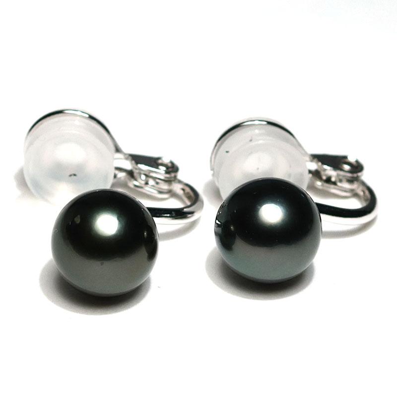 ブラックパールイヤリング 10.6mm 【公式通販】