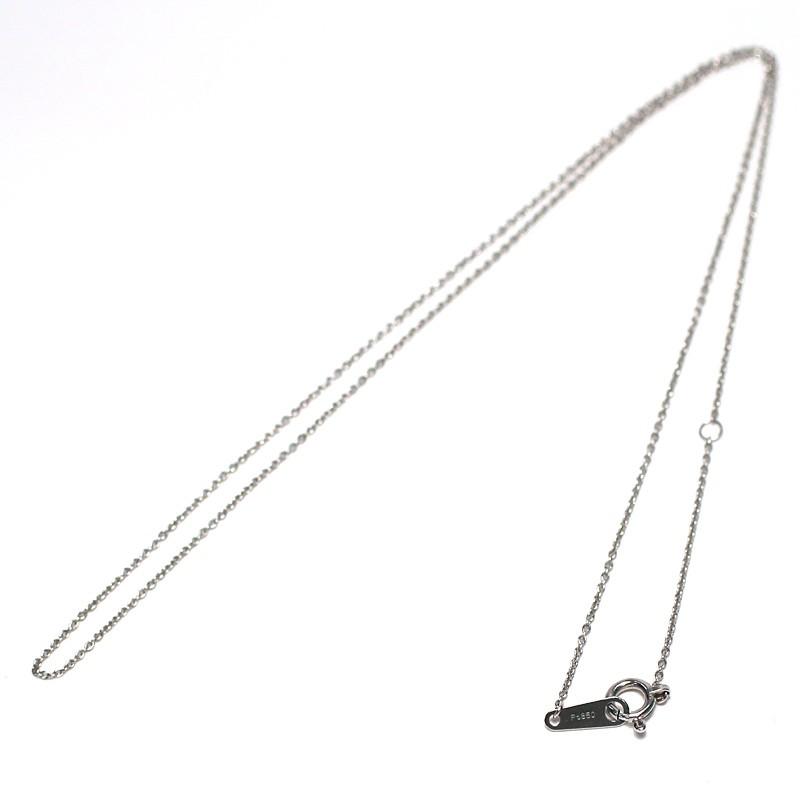 限定特価！新品 プラチナPt850 丸アズキ ネックレス 40㎝ Pt850刻有 楽天市場】プラチナ ネックレス あずきチェーン 40cm 幅0.8mm
