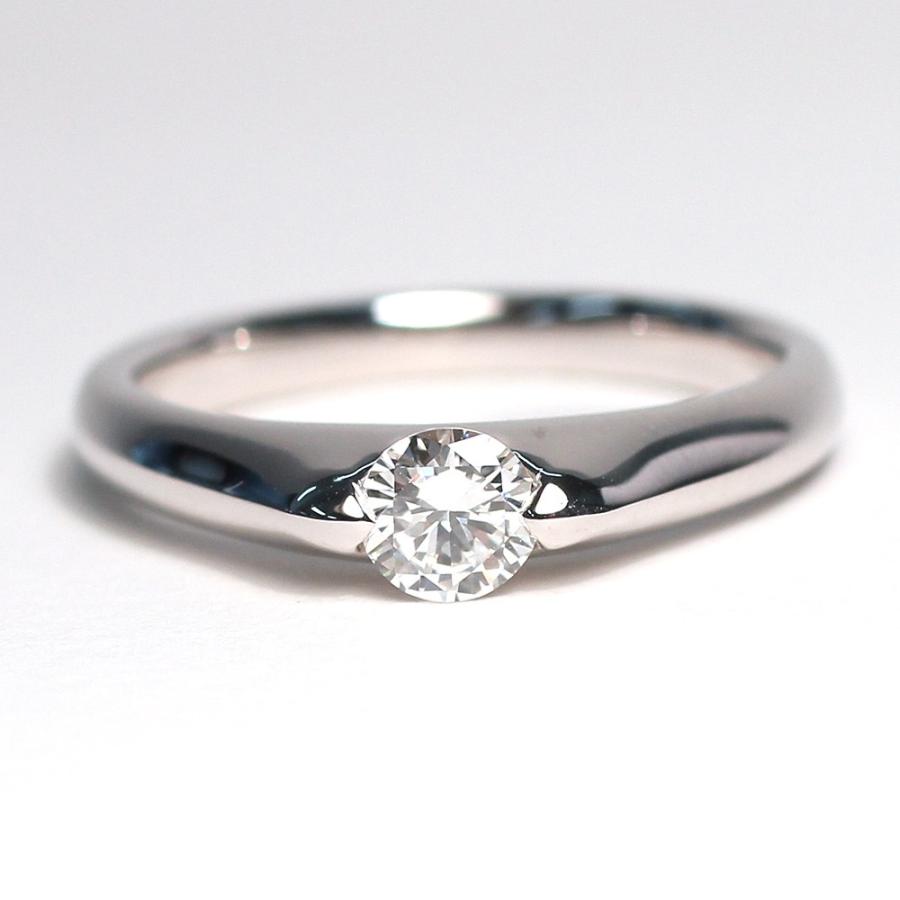 指輪 ダイヤモンドリング PT900プラチナ製 0.28ct サイズ11 宝石鑑別書
