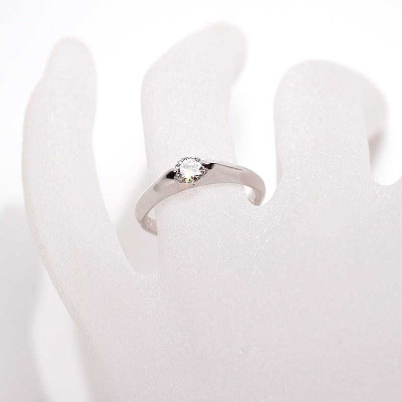 指輪 ダイヤモンドリング PT900プラチナ製 0.28ct サイズ11 宝石