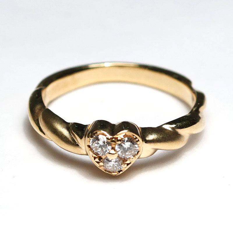 k18ハートリング サイズ4 【公式通販】