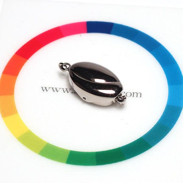 留め具 クラスプ チタン製差し込み式クラスプ Mサイズ 日本製 軽量タイプ パールネックレス用 アクセサリー留め具 片面 送料430円対応商品 |  | 05