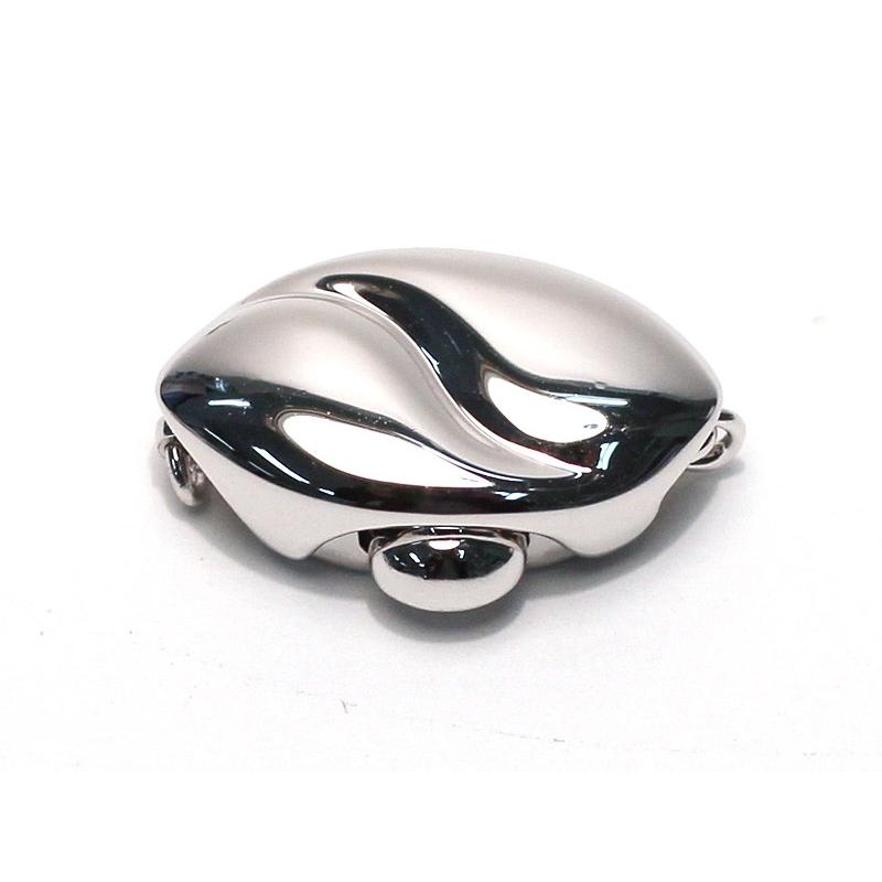 クラスプ SILVER 差し込み式 Lサイズ パールネックレス用留め金具片面