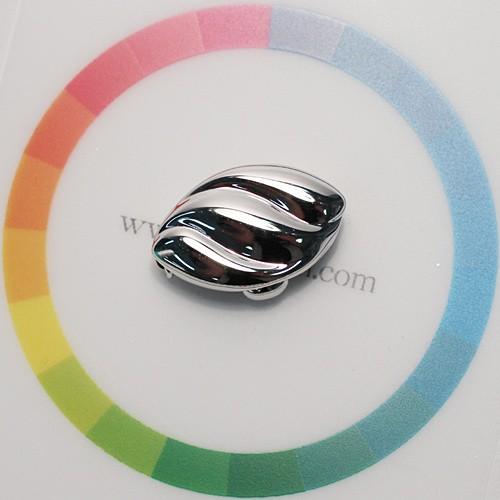 クラスプ シルバー925 パールネックレスの長さ調整に！ クラスプ 差し込みプッシュ式クラスプ LLサイズ SILVER パール