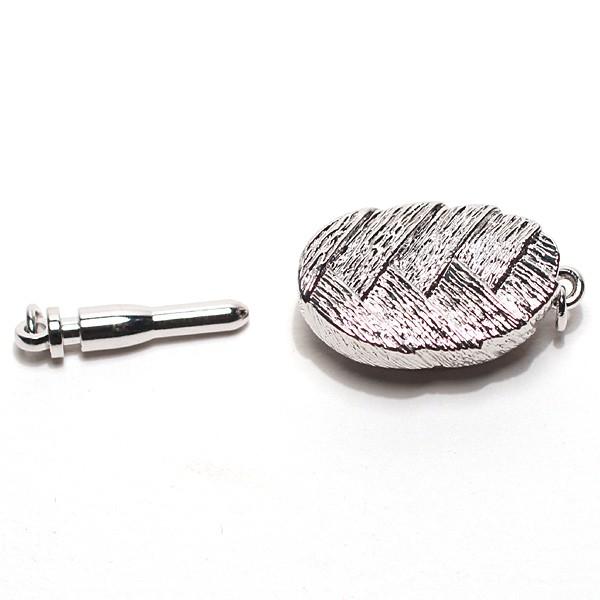 パールネックレス シルバー留め具 ケース付き 留め具 クラスプ SILVER差し込み式クラスプ Mサイズ リーフ
