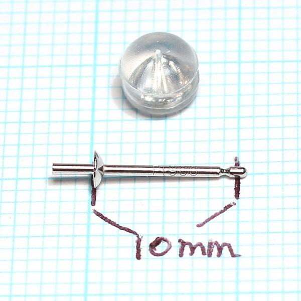ピアス用金具 プラチナピアスパーツ パール用直結スタッドタイプ