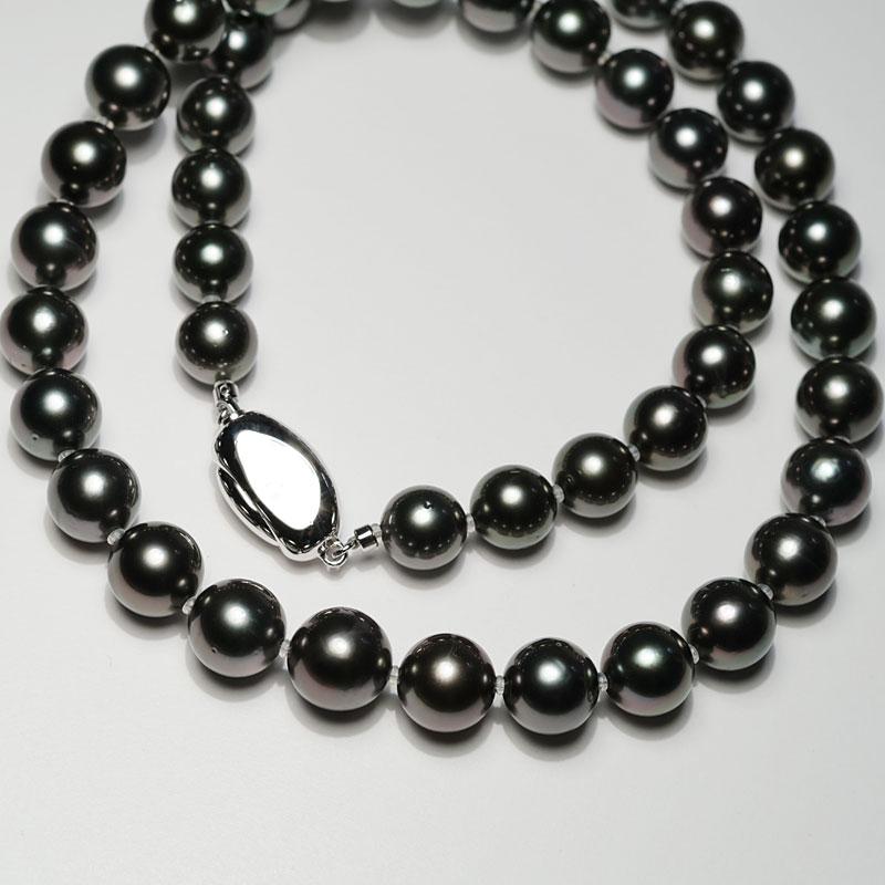 黒真珠 Black Pearl SV黒蝶パールネックレス(NO.127425) – JEX宝石ギャラリー