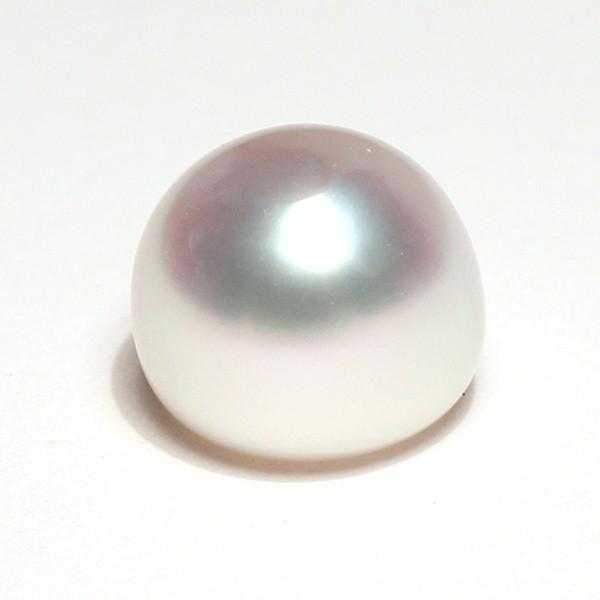 白蝶真珠　ケシパール　ルース 真珠ルース バロック形パールルース2珠 白蝶真珠幅13.4mm