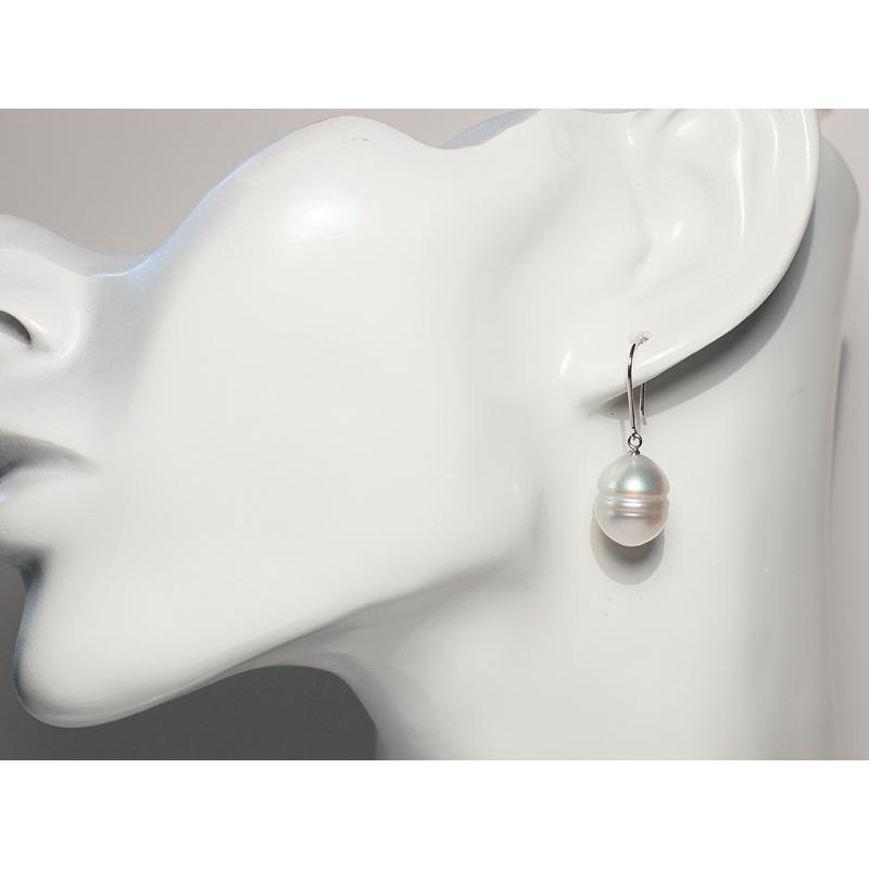 ピアス パールフックピアス バロック形 白蝶真珠 幅11mmUP縦13mmUP ホワイトゴールド K14WG つりばり型Lピアス |  | 07