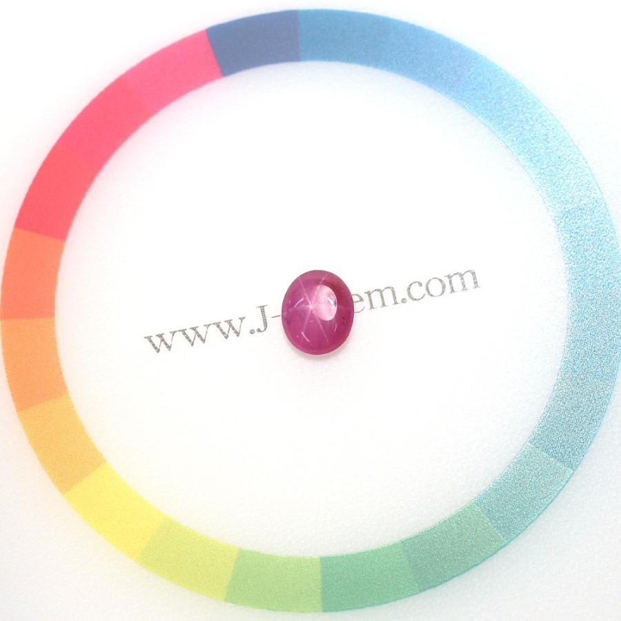 宝石ルース 裸石 スタールビー0.971ct 6条のスターがはっきり 6.6mm