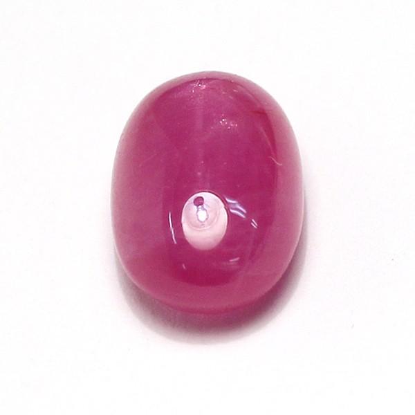 宝石ルース 裸石 スタールビー3.463ct/10.2mm×6.6m×4.2mm 光を当てると浮き出る神秘的な6条のスター ソーティング付/中宝研 |  | 01