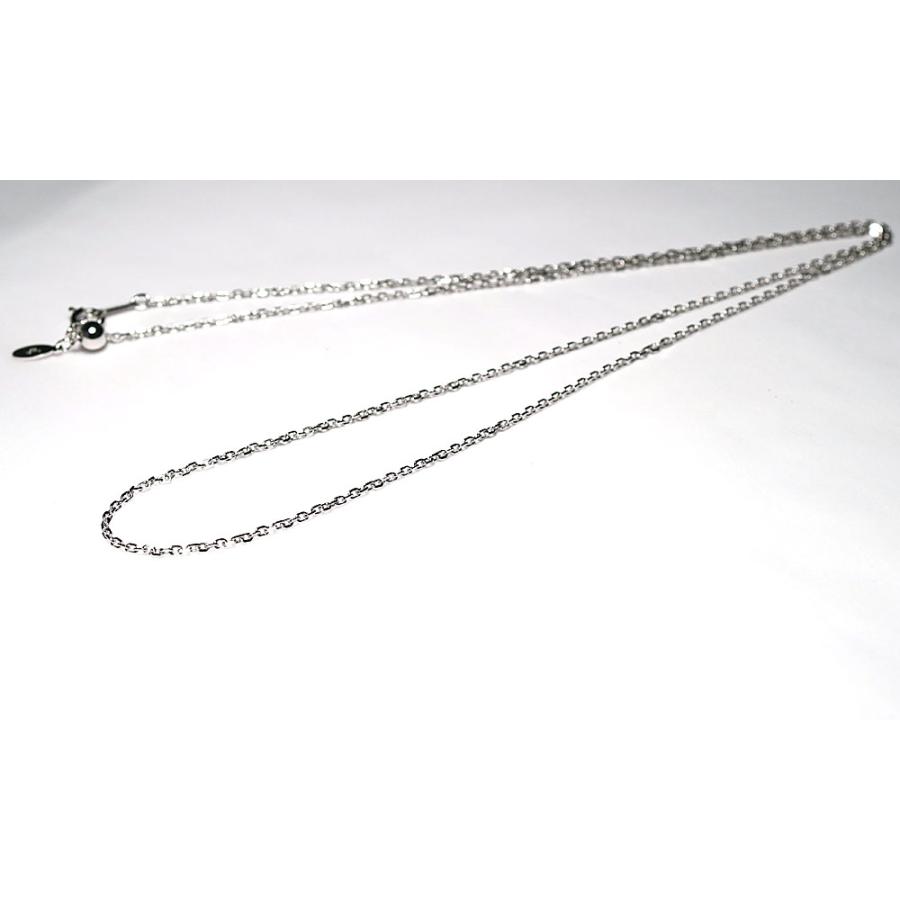 ネックレスチェーン 60cmスライド式 シルバーSILVER925 角アズキ幅1.55