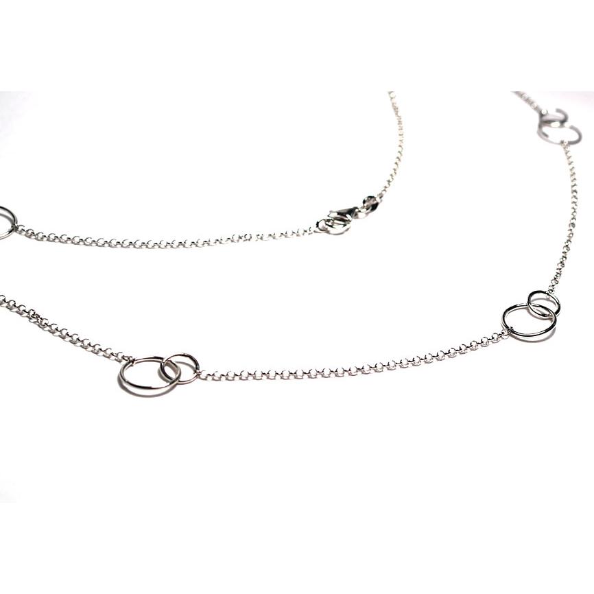 ネックレスチェーン 80cm シルバーSILVER ロングチェーンネックレス 幅