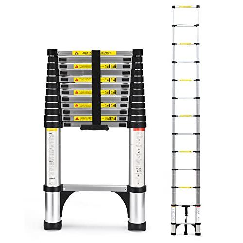 ☆セール HBTower はしご 伸縮 アルミ 最長3.8m 梯子 耐荷重150kg 安全
