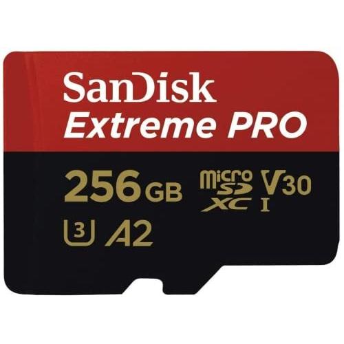 MicroSDカード 256GB Extreme PRO UHS-1 U3 V30 4K Ultra HD A2対応 SDアダプター付