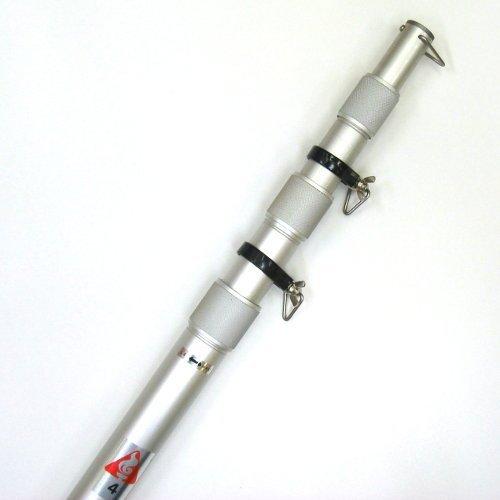 旗用伸縮式アルミポール 4m 