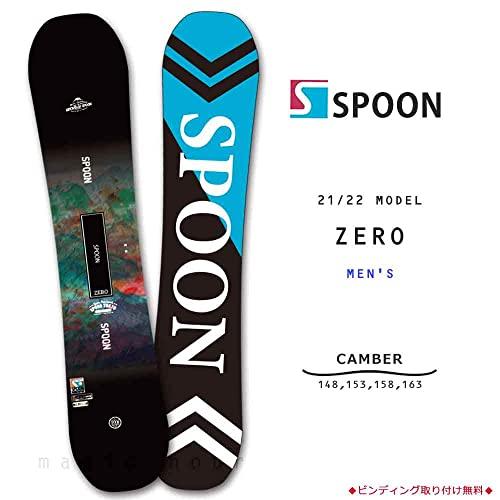 ボードSPOON ZERO×ビンディング ノーブランド メンズエントリーモデル Amazon | スノーボード 板 メンズ 2点 セット 2021モデル 20-21