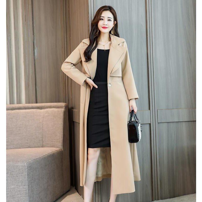 日本売 トレンチコート レディース 春 秋 スプリング コート 超ロング ジャケット 通勤 着痩せ アウター ネット特販 Ssl Daikyogo Or Jp